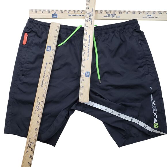RLX Ralph Lauren Swim Trunks Shorts Mens Large Black Perfomance Drawstring - Picture 5 of 7